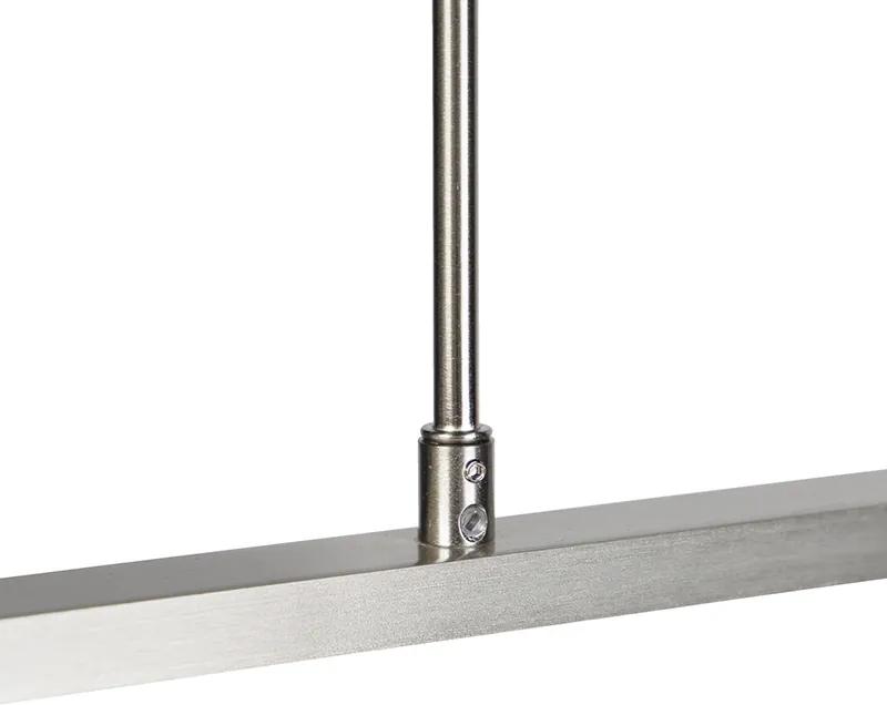 Eettafel / Eetkamer Moderne hanglamp staal incl. LED verstelbaar - Bold Design, Modern Binnenverlichting Lamp