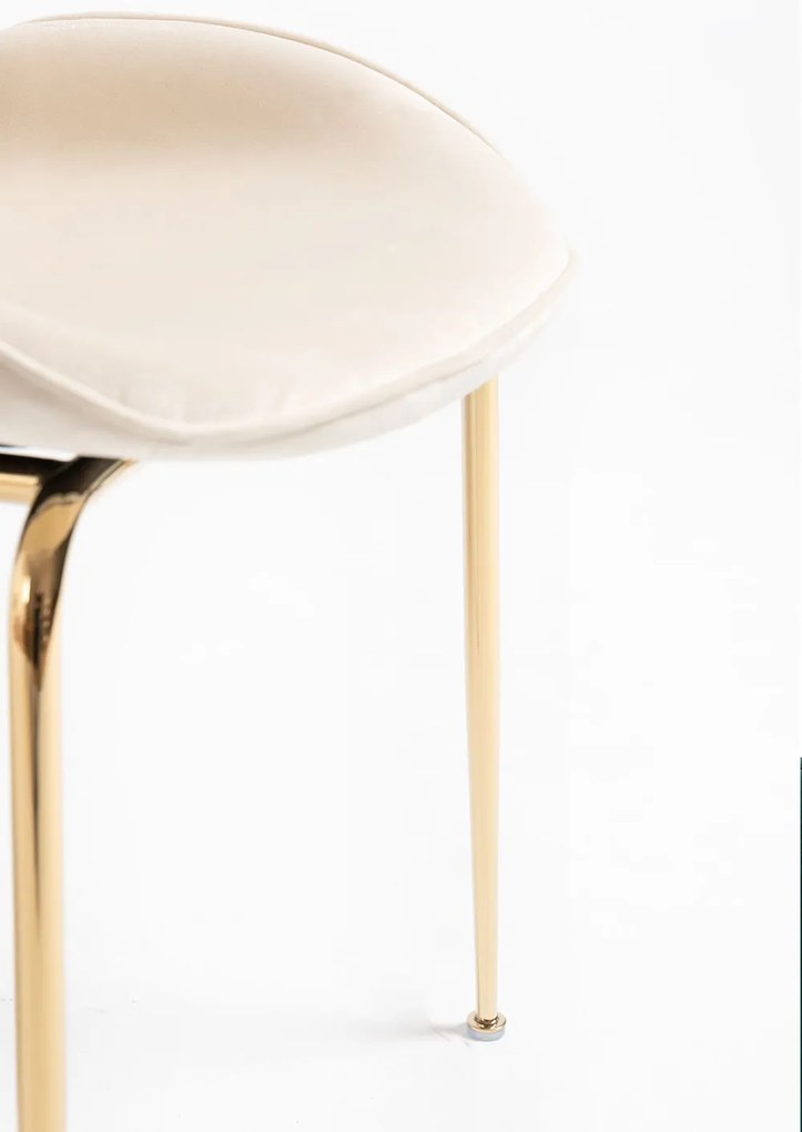 Bille Gouden Fluwelen Stoel