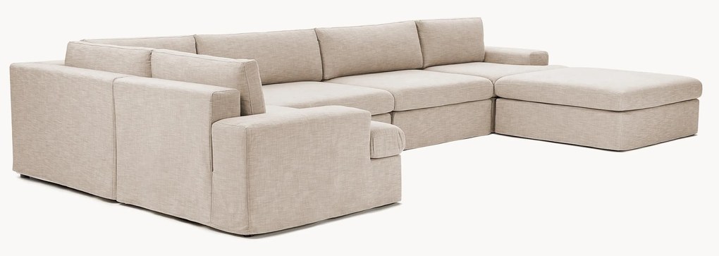 Modulaire U-bank Russell met afneembaar hoezen