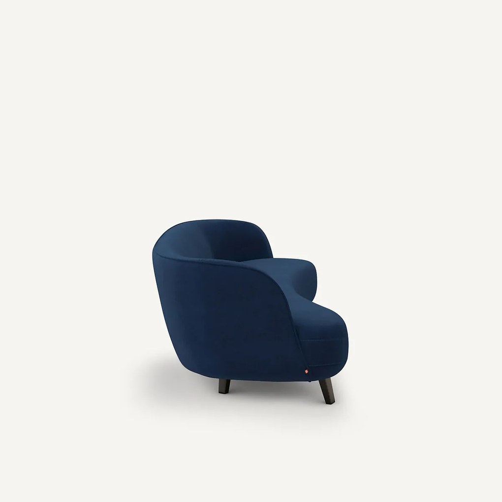 5-zits fluwelen bank, Rosebury, ontwerp Emmanuel Gallina