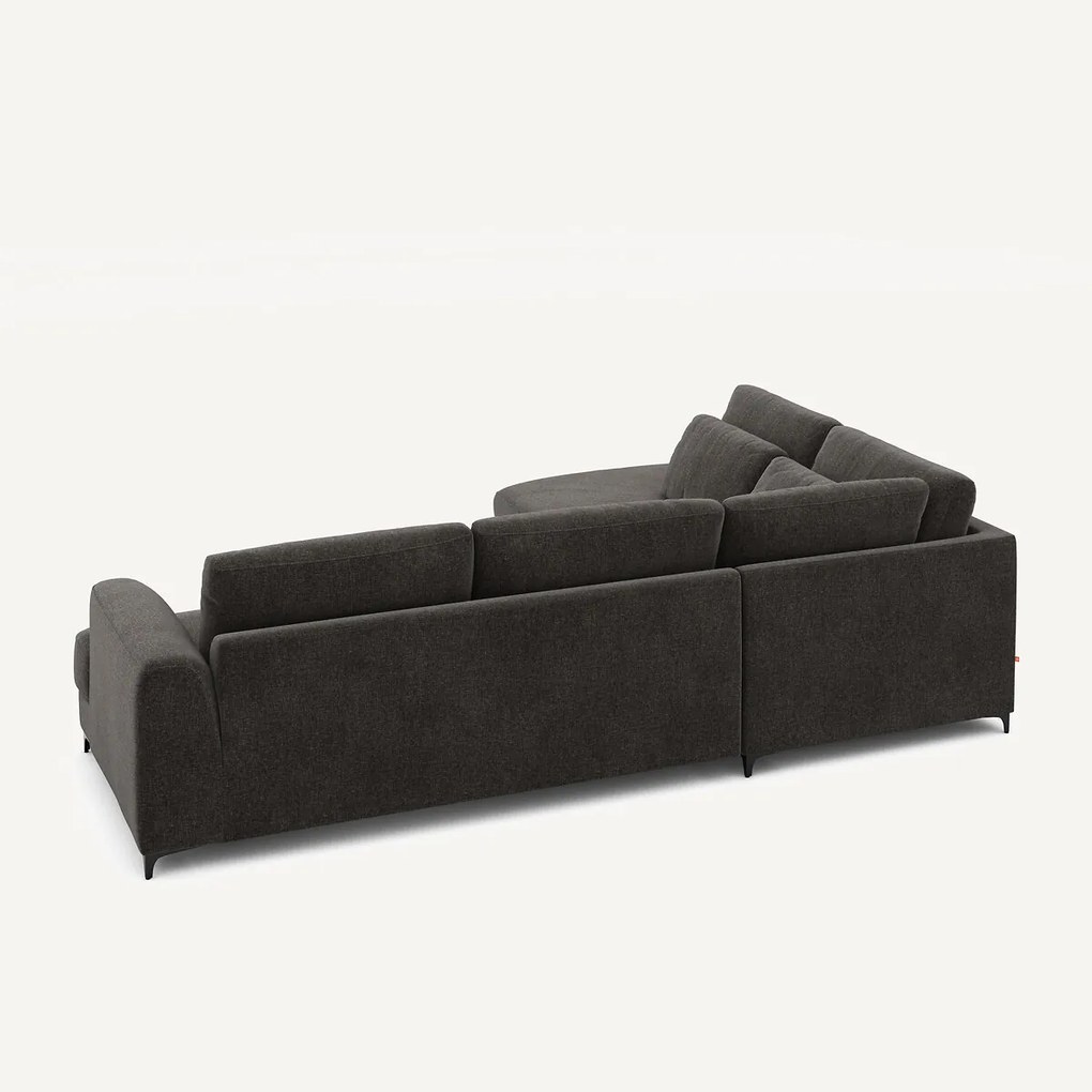 Hoekslaapbank links fluweel chenille, Marsile