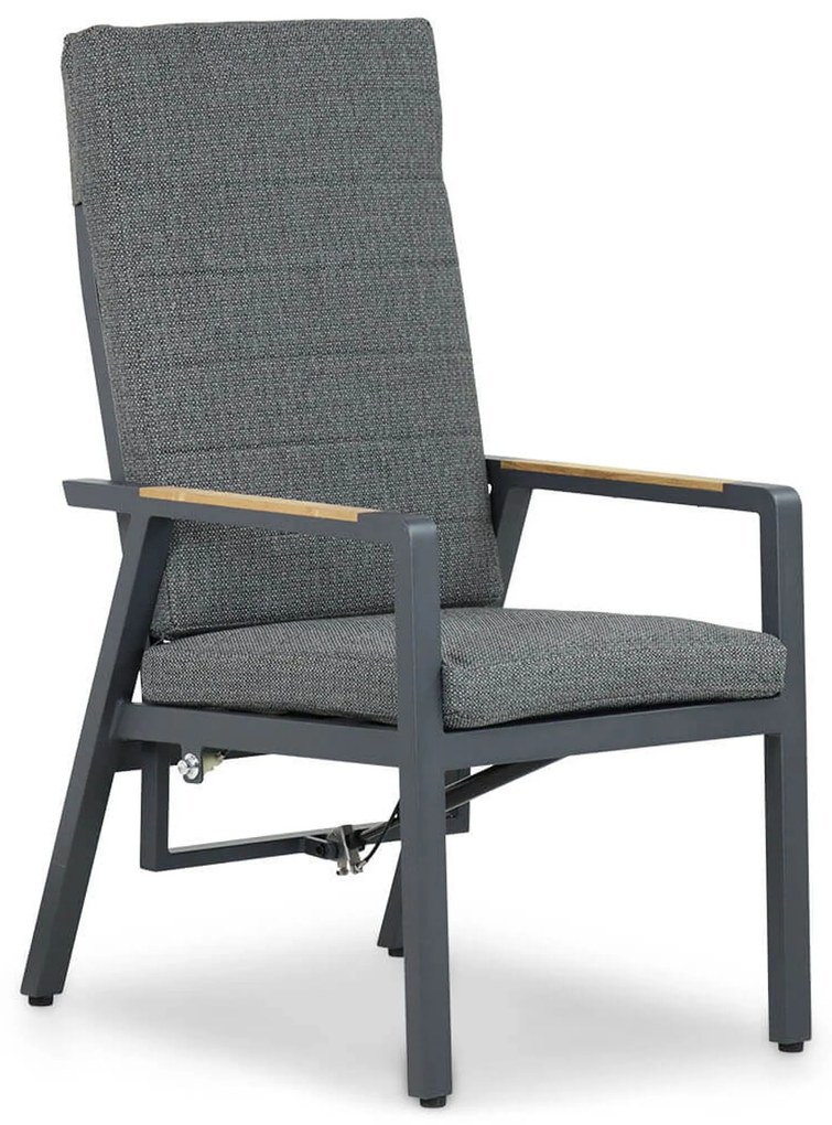Tuinset 6 personen 240 cm Aluminium/teak Grijs Lifestyle Garden Furniture Marseille/Borello