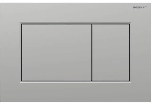 Geberit Sigma01 bedieningsplaat - 2-toets spoeling - vierkant - mat chroom gelakt 115.660.JQ.1