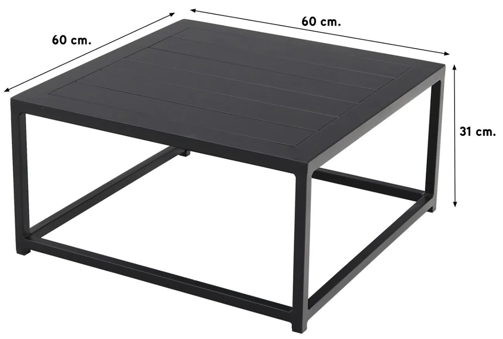 Barcelona/Royalty Sunbrella loungeset - Sooty - 5-delig incl. loungestoel OP=OP