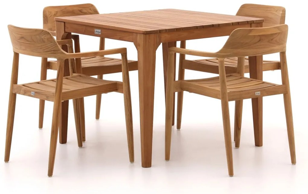 Bellagio Balba/Bruca 90cm dining tuinset 5-delig stapelbaar