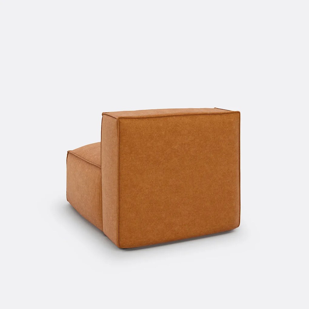 Modulaire bank van getextureerd fluweel, Seven