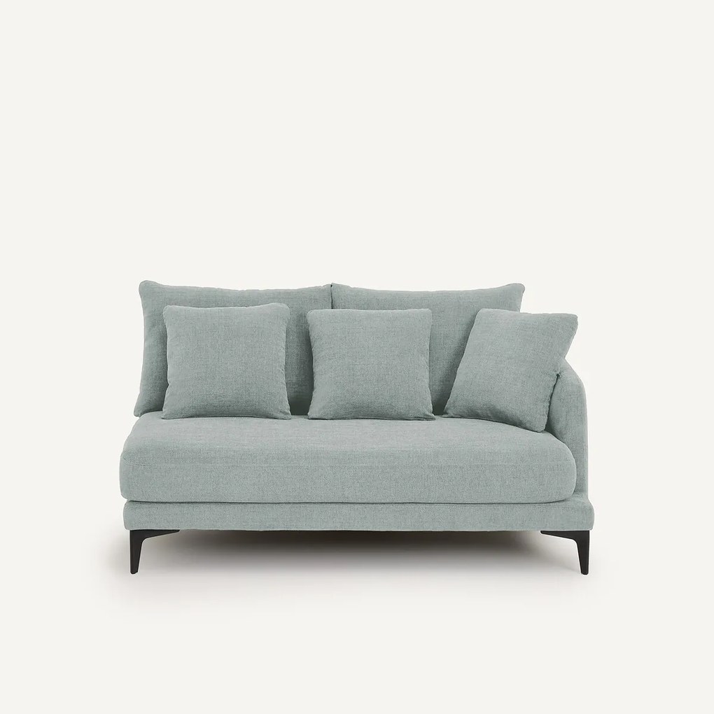 Halve bank van gevlochten polyester, 2-zit, MODERNISTE