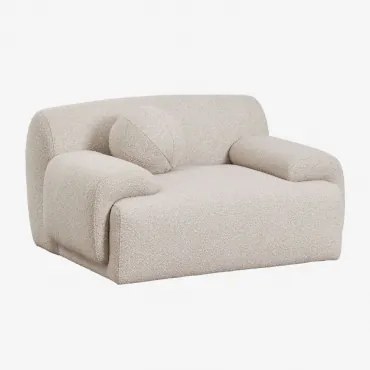 Set Van 2 Gestoffeerde Shirina Fauteuils Bouclé Beige - Sklum
