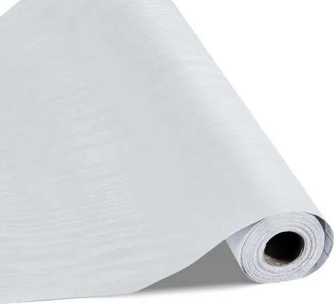 VEVOR Zelfklevend Behang, 45 cm x 10 m, Muurbehang, Zelfklevende Folie met Witte Houtlook, Meubelfolie, Meubelsticker, Decoratieve Vinylrol voor Slaapkamer, Keuken, Kantoor, Badkamer, Bureau