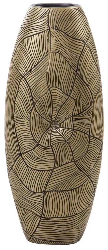 Vloervaas polystone – vloervaas Turtle, klein – vloervaas goud