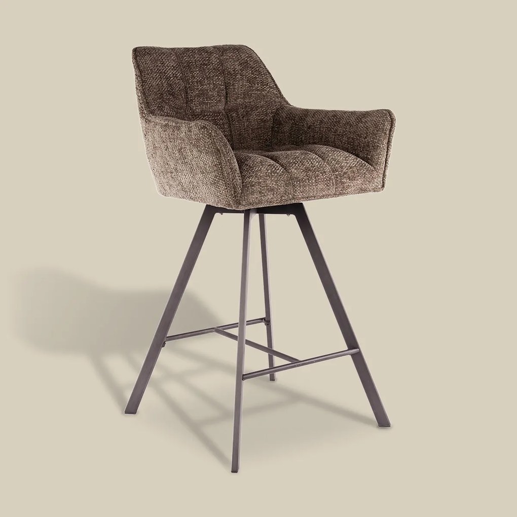 Draaibare Barstoel Taupe Renegade Stof