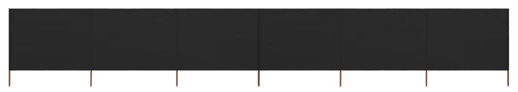 vidaXL Windscherm 6-panelen 800x120 cm stof zwart