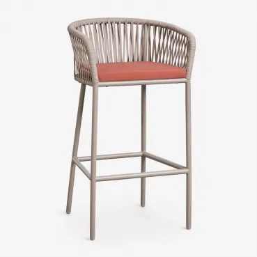 Arhiza Set Van 4 Hoge Tuinkrukken Mokka Bruin - Terracotta & ↑75 Cm - Sklum