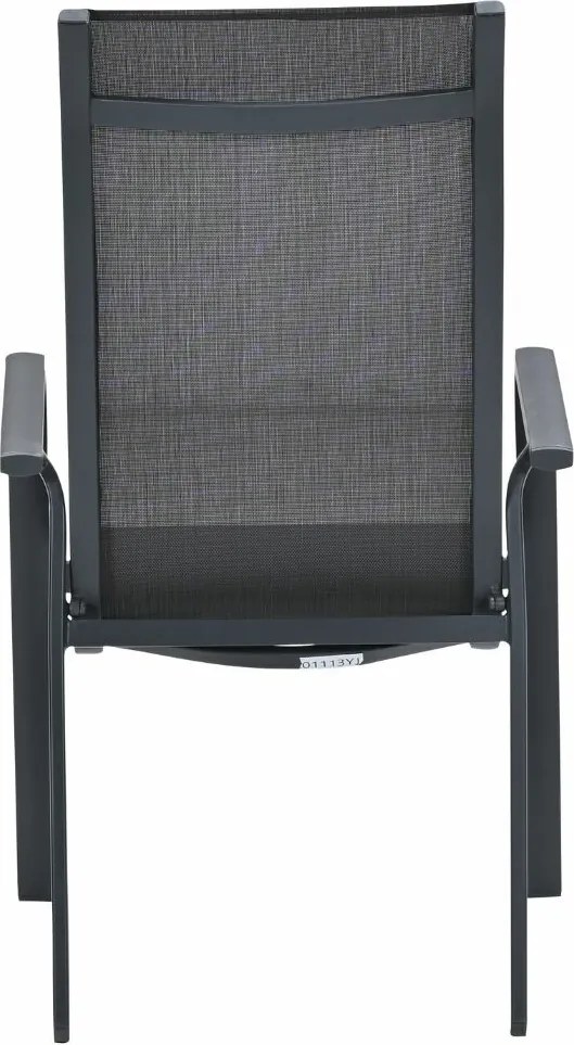 Garden Impressions Siena tuinstoel stapelbaar - donker grijs