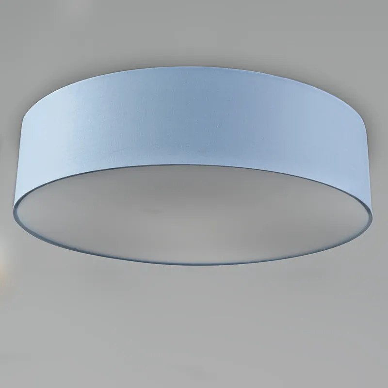 Plafondlamp blauw 40 cm incl. LED - Drum LED