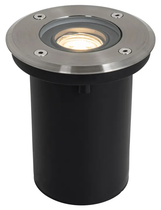 Moderne buiten grondspot staal 35 mm verstelbaar IP65 - Delux Modern GU10 IP65 Buitenverlichting