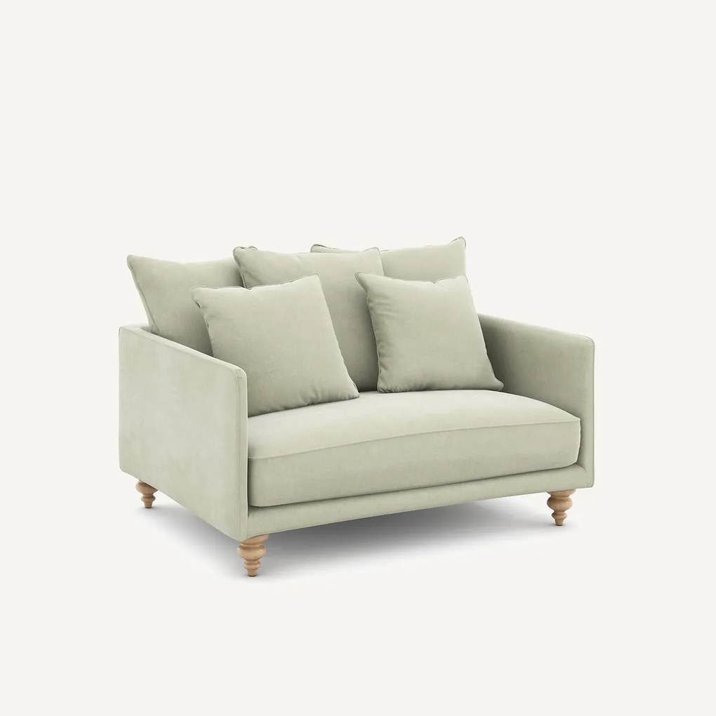 2-zits stonewashed fluwelen bank, Lazare