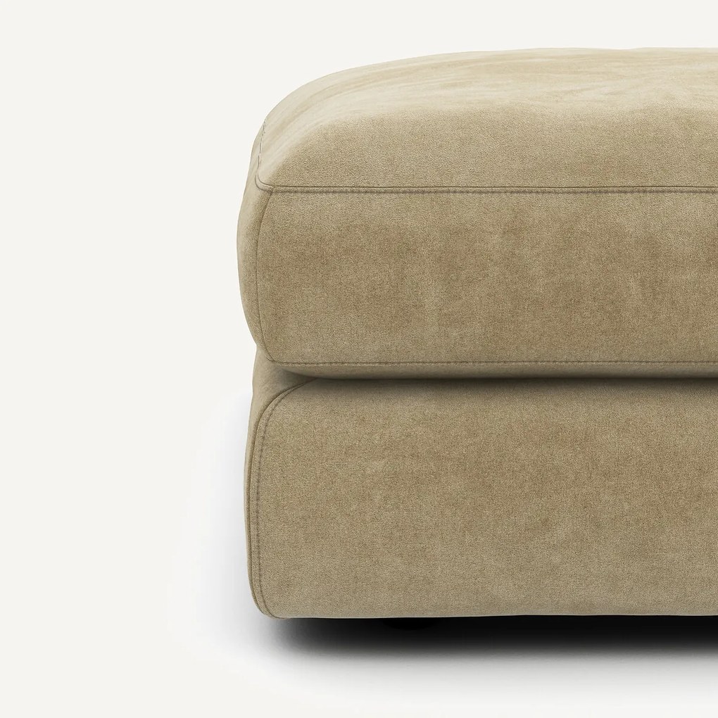 Voetensteun in stonewashed velours, SKANDER