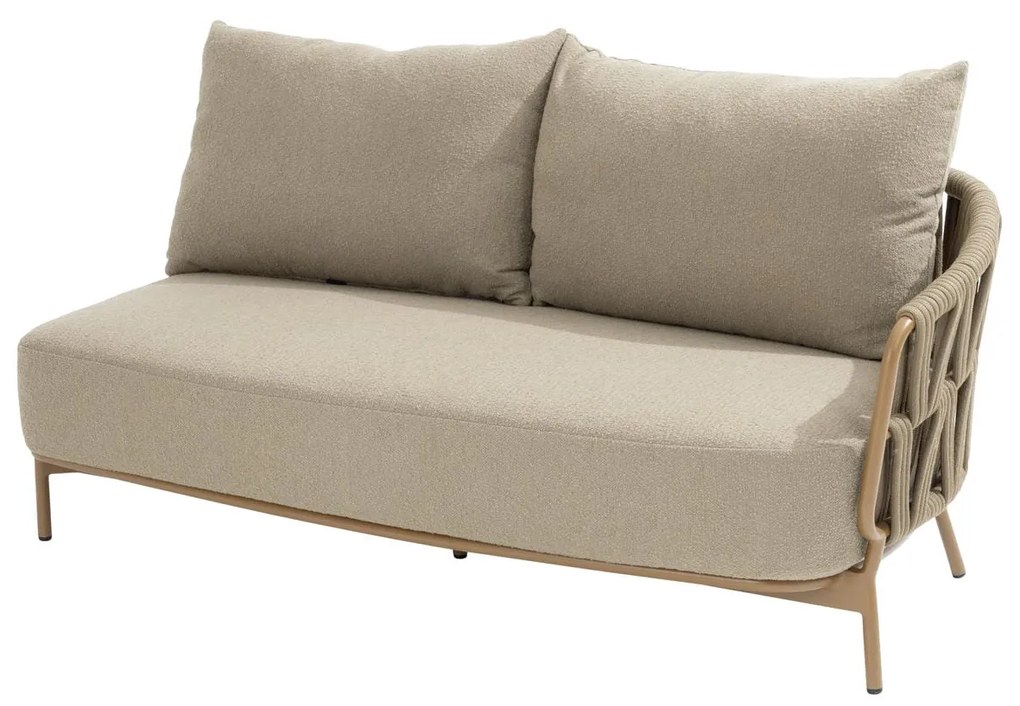 4 Seasons Outdoor Biarritz chaise loungebank amber Loungebank beige weerbestendig