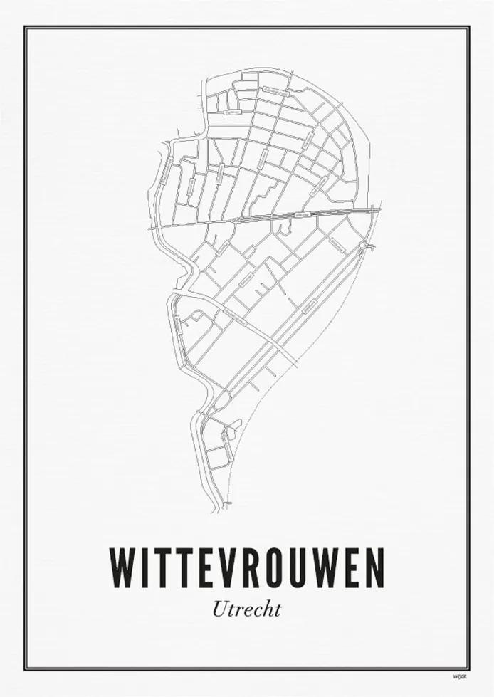 WIJCK Utrecht Wittevrouwen print
