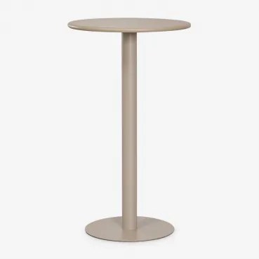 Ronde Hoge Tuintafel Ø60 Cm Van Ijzer Mizzi Moka Bruin - Sklum