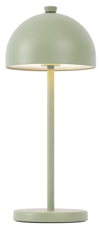 Buitenlamp met dimmer Tafellamp met dimmer groen incl. LED IP54 oplaadbaar met laadstation - Squirrel Modern IP54 Buitenverlichting rond Lamp