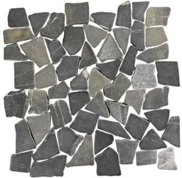 Terre d'Azur Silva grey natuursteen mozaiek 30x30