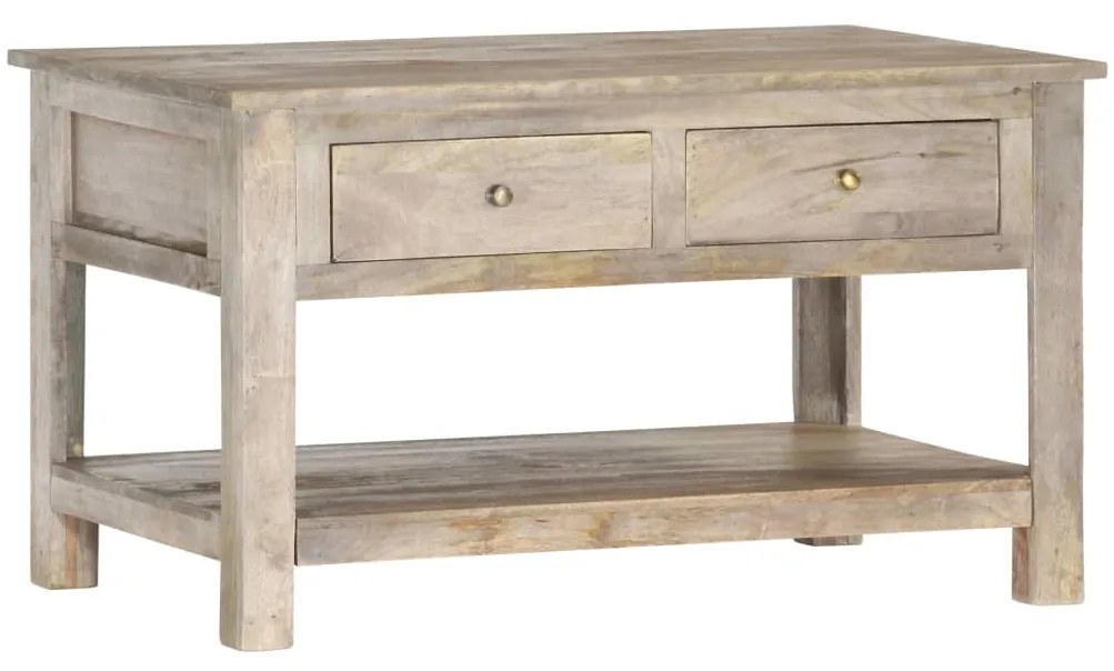 vidaXL Salontafel 82x52x47 cm massief mangohout