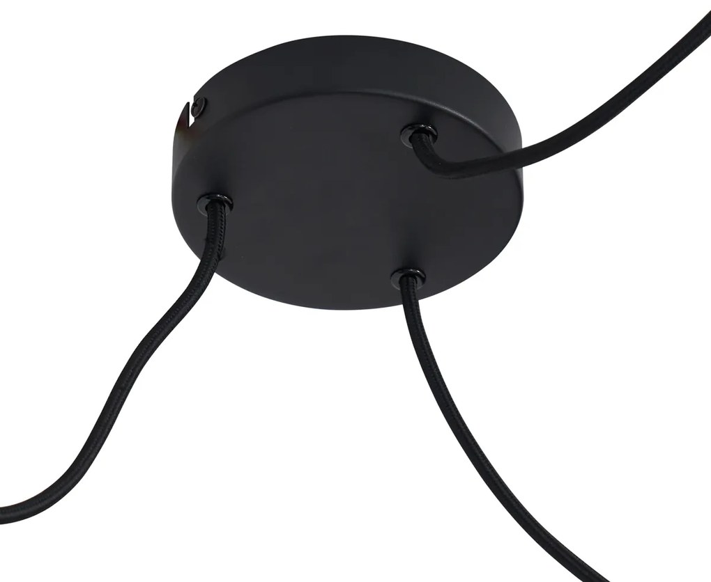 Japandi hanglamp bruin 50cm 3-lichts - Plu