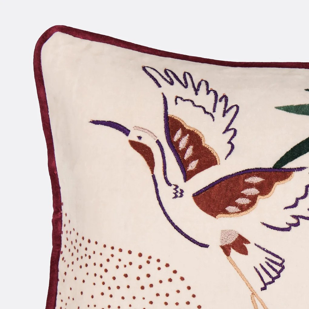 Rechthoekige kussenhoes van fluweel, Izaia