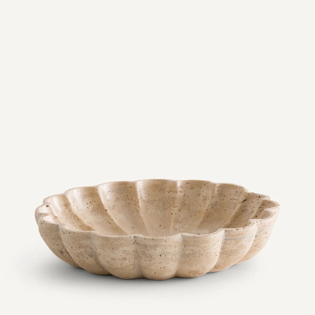 Schaal in travertijn, Cora