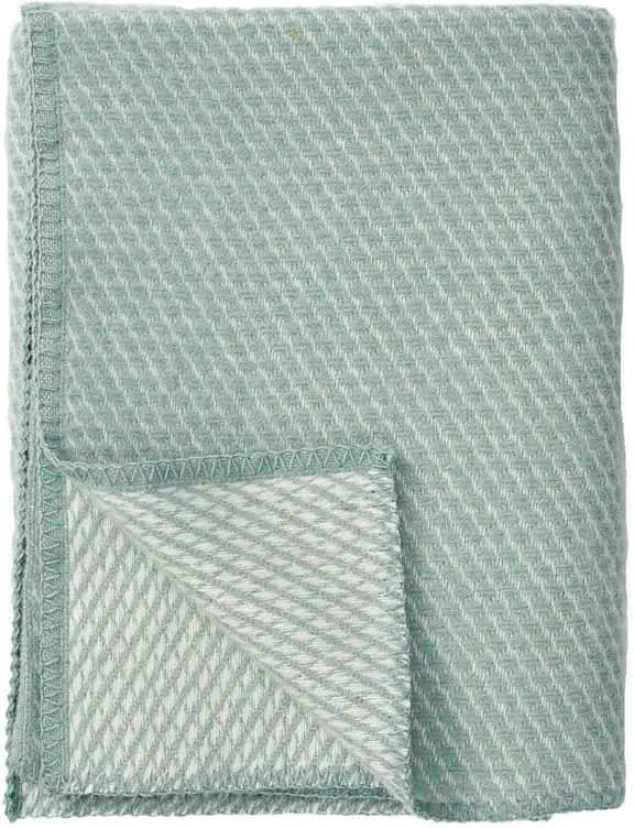 Klippan - Ledikantdeken Wol Mint Duck Egg Velvet - Groen