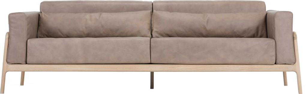 Gazzda Fawn sofa 3+ Dakar Leather Stone