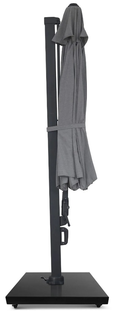 Zweefparasol 3.5m S2 Excellent (incl. voet + hoes) Grijs-antraciet Camello Luna