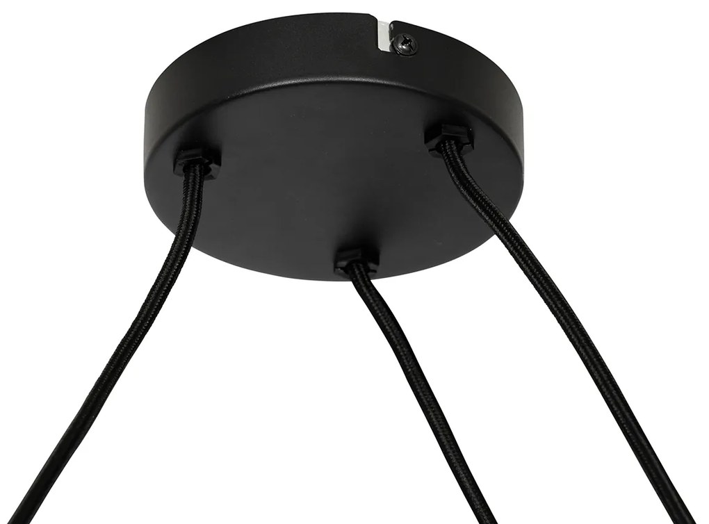 Japandi hanglamp wit 50cm 3-lichts - Plu