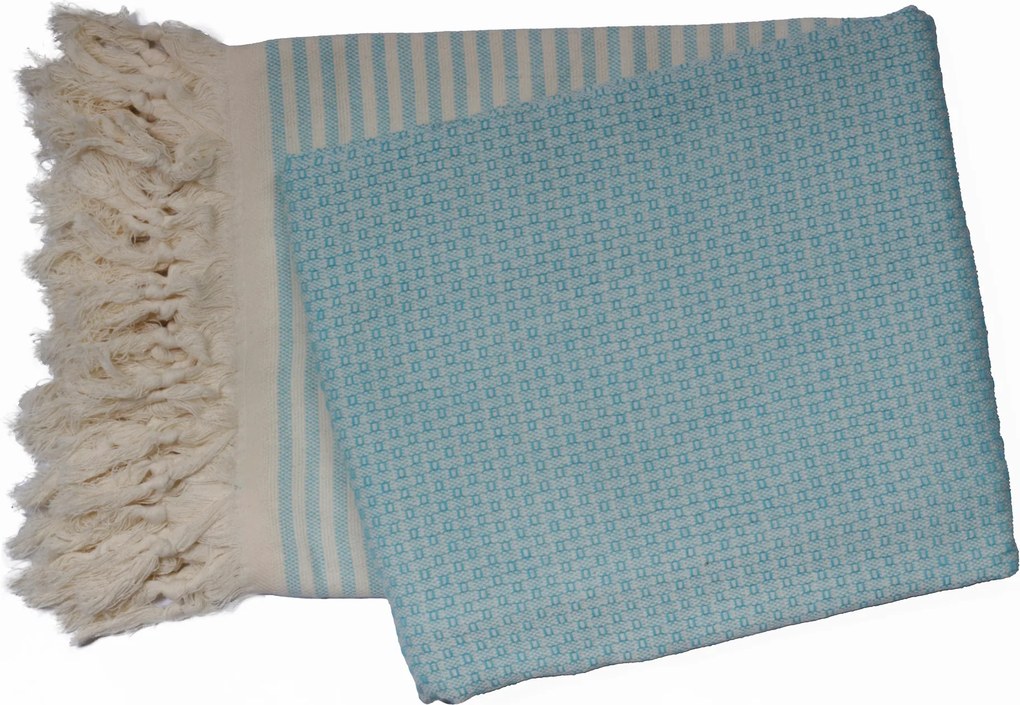 Hamamdoek – wafel honingraat – 100×200 – aqua