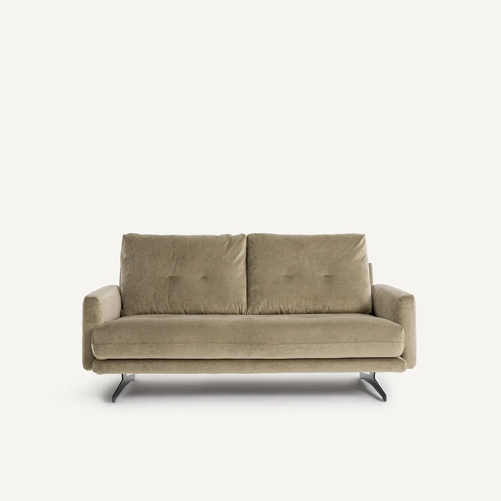 2-zitsbank in linnen fluweel, DELICATO