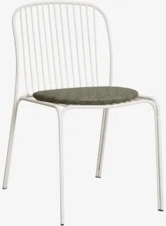 Set Van 2 Tuinstoelen Van Staal Anerina Gardenia Wit & Groen – Intens Olijf - Sklum