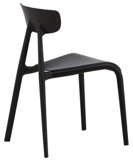 Jörn Eetkamerstoel - Carina  - Zwart - Kunststof - Jörn