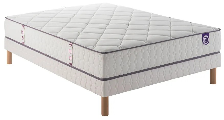 Ensemble matras met veren en lattenbodem, Cheer Bed