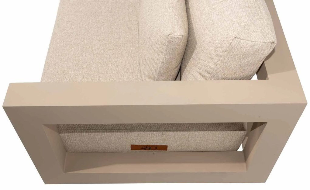 4 Seasons Outdoor Metropolitan hoekbank latte LoungebankLoungeset   beige weerbestendig