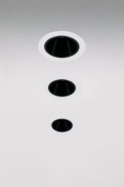 Pack Van 3 Inbouw Led-downlights Met Ronde Frames Ø8 Cm Voor Buitengebruik In Aluminium Luisiana Wit – Zwart & 38º & Neutraal Wit 3500k & 11 W - Sklum