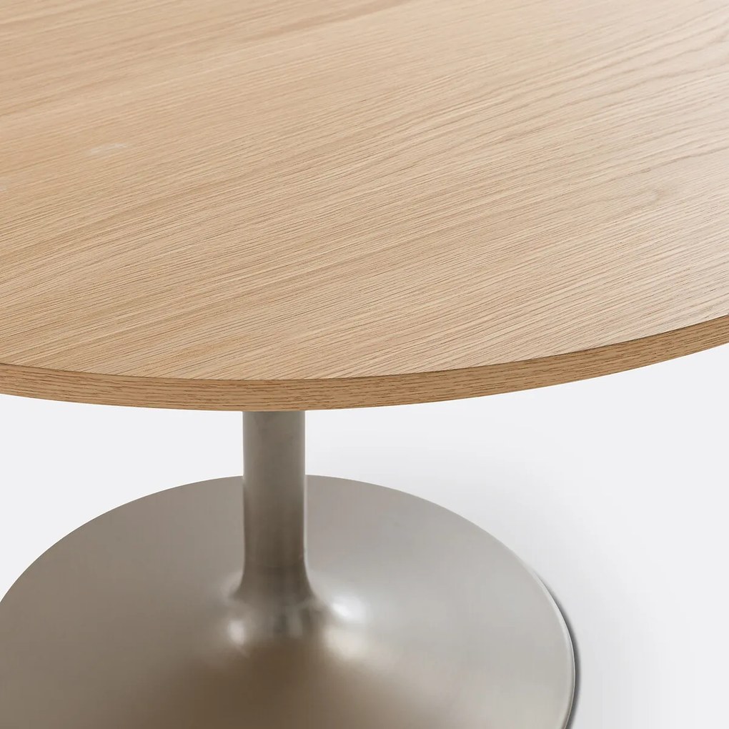 Ronde tafel 4/6 personen,  tulpvormige poot, Liliace