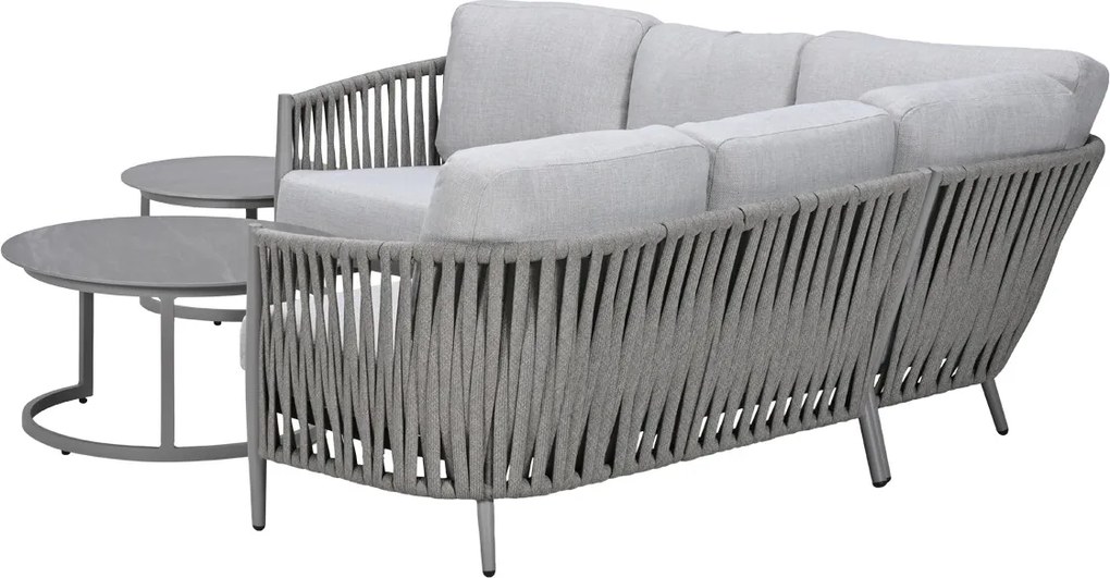 Garden Impressions Devin loungeset hoek 5-delig - Monte Carlo loungetafels