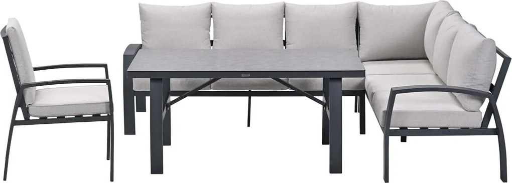 Garden Impressions Cameron lounge dining set 4-delig rechts incl stoel - desert sand