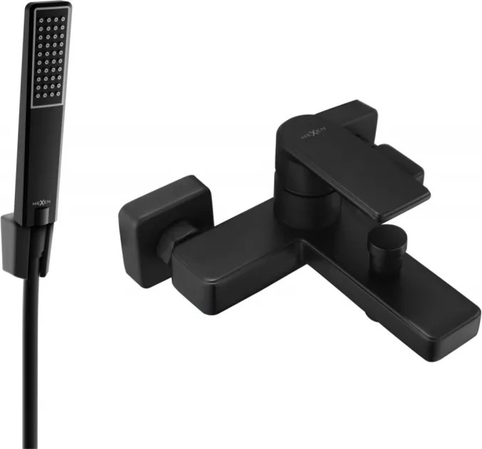 Mexen Mino R72 badkraan met doucheset, zwart - 7243R72-70