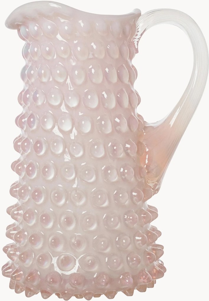 Mondgeblazen karaf Hobnail Opaline