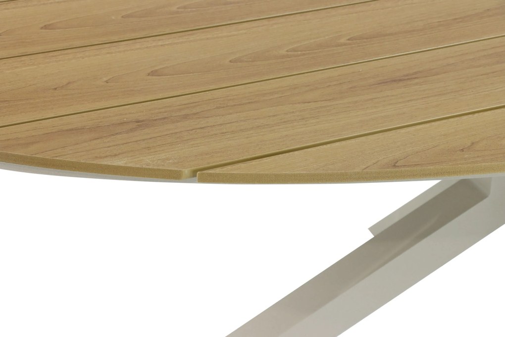 Tuinset 6 personen 220 cm Aluminium/Rope Taupe De Laan Projects