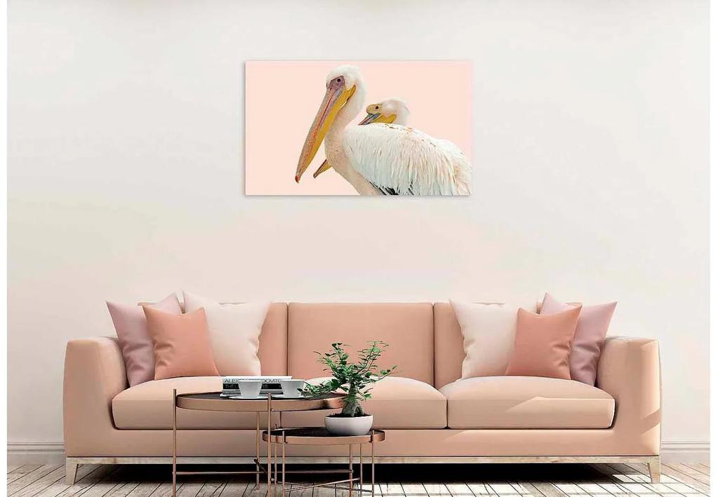 Goossens Schilderij Pink Pelican, 70 x 118 cm