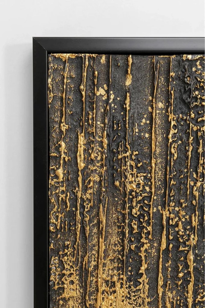 Schilderij Goud Zwart